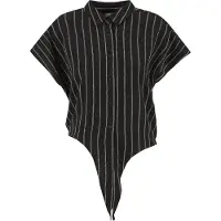 Urban Classics Blouse zwart / wit
