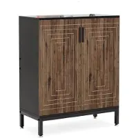Happiq Schoenenkast deluxe - Met deuren - Bruin - 20 paar - Schoenenrek - 80m - 6 laags - Opbergkast