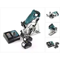 Makita DRS 780 RG accu cirkelzaag 36V ( 2x18V ) 185 mm borstelloos + 2x accu 6,0Ah + lader