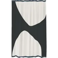 Mette Ditmer Douchegordijn Rock Black (150 x 200 cm)
