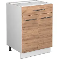 Vicco Fame-Line Keukenonderkast – 60 cm met lade, zonder werkblad Krachtige eik goud