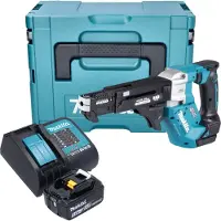 Makita DFR 552 ST1J accu-magazijnschroevendraaier 18 V 25 - 55 mm borstelloos + 1x oplaadbare accu 5.0 Ah + lader + Makpac