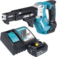 Makita DFR 552 RG1 accu-magazijnschroevendraaier 18 V 25 - 55 mm borstelloos + 1x accu 6.0 Ah + lader
