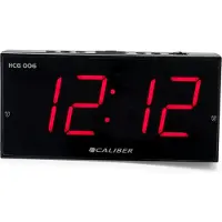 Caliber Wekker Met Groot Display - Zwart (HCG006)