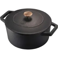 Berlinger Haus Gietijzeren pan, 24 cm, mat zwart, model 19668