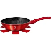 Berlinger Haus Metallic Line - Granieten Wok - 28cm - Soft-Touch Handvat - Turbo Inductie