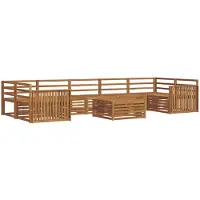 vidaXL Buiten bank set 8 st Naturel Massief Acacia Hout