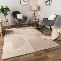 Paco Home Vloerkleed Woonkamer Laagpolig Patroon Abstract Patroon Geometrisch 3D 160x230 cm