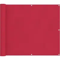 vidaXL Balkonscherm 90 x 600 cm Oxford Stof Rechthoekig Bordeauxrood