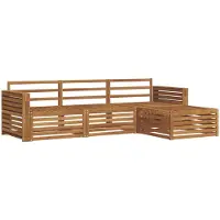 vidaXL Buiten bank set Naturel 257,5 x 162,5 x 73 cm