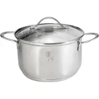 Berlinger Haus RVS pan 18x11 glas deksel rvs RVS Pan