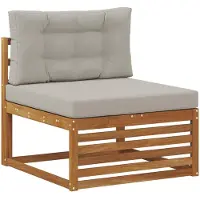vidaXL Buiten Middelste sofa Massief Acacia Hout Naturel