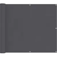 vidaXL Balkonscherm 90 x 200 cm PU gecoate oxford alu Rechthoekig
