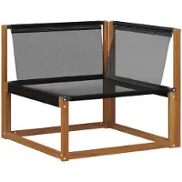 vidaXL Buiten bank set 7 st Natuurlijk en Beige Massief Acacia Hout