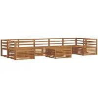 vidaXL Buiten bank set 8 st Naturel Massief Acacia Hout