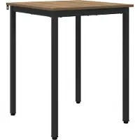 vidaXL Eettafels 60 x 60 x 75 cm Bewerkt hout Artisanaal eiken