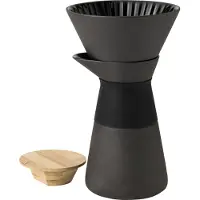 Stelton Theo koffiefilterkan 600 ml aardewerk zwart