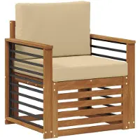 vidaXL Buiten bank set Massief Acacia Hout en Polyester