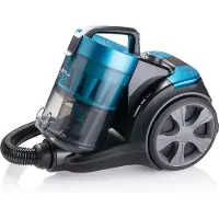 Bestron Stofzuiger zonder zak - AMC2000B - HEPA 13 - Bereik 9 m - Incl. 4 opzetstukken - Blauw/Grijs