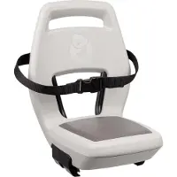 Qibbel Junior 6+ Fietsstoeltje Achter Bagagedrager bevestiging - QuickConnect - Fietszitje – Pebble Grey - inclusief voetbeschermingsplaten en voetsteunen