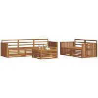 vidaXL Buiten bank set 6 st Naturel Massief Acacia Hout