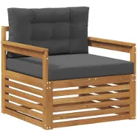 vidaXL Buitensofa Massief Acacia Hout en Polyester