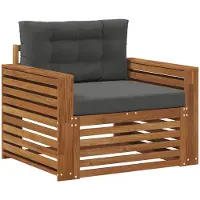 vidaXL Buitensofa Massief Acacia Hout en Polyester