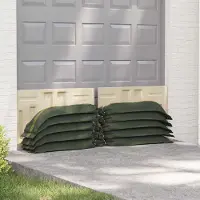 Syfax Zandzakken 100 st Donkergroen 120 x 27 cm HDPE