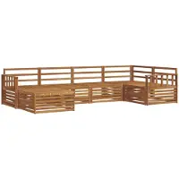 vidaXL Buiten bank set 6 st Naturel Massief Acacia Hout