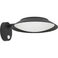 Eglo Cerrisi Solar Wandlamp Buiten - 25 cm - Zwart/Wit - Bewegingssensor