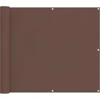 vidaXL Balkonscherm 90 x 200 cm Oxford Stof Rechthoekig Bruin