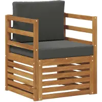 vidaXL Buiten bank set Massief Acacia Hout en Polyester