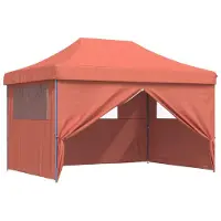 vidaXL Partytent 279 x 410 x 315 cm Terracotta Oxford Stof