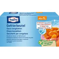Toppits Diepvrieszakjes 1 liter 40 stuks