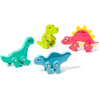 MOLTO Set Dinosaurs Wood Veelkleurig 3-6 Years Kinderen