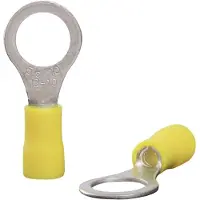 Quadrios 22C460 Ringkabelschoen Dwarsdoorsnede (max.): 6.0 mm² Schachtdiameter: 10.5 mm Deels geïsoleerd Geel 1 set(s)