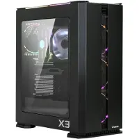 Zalman X3 BLACK, ATX Mid Tower PC Case / Addressable 4 X 120mm RGB LED Fans / & Fan controller SYNC with M/B / - Addressable 2 X RGB LED Bars on Top / - Tempered Glass on the left side