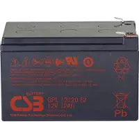 CSB GPL 12120 Loodaccu 12 V 12 Ah Loodvlies (AGM) (b x h x d) 151 x 100 x 98 mm Kabelschoen 6.35 mm Onderhoudsvrij, Geringe zelfontlading