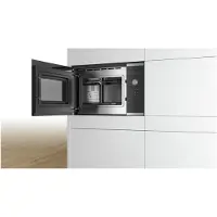 Bosch Serie 4 BFL553MS0 Magnetron, inbouw, combi-magnetron, 25 liter, 900 watt, zwart, roestvrij staal