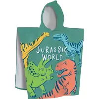 Jurassic World Poncho / Badcape, Quatro - 60 x 120 cm - Katoen
