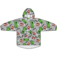 Minecraft Hoodie Fleece Deken, Boom! - Volwassen (One Size) - Polyester