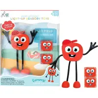 Glo Pals Figuur/Zintuiglijke kubussen m. Licht - Sammy - Rood - - OneSize - Badspeelgoed