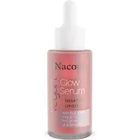 Nacomi Glow Serum Brightening And Exfoliating Serum with AHA fruit acids and red ginseng 30ml.