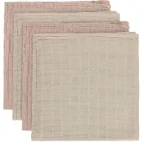 Pippi Spucktücher - Musselin - 4er-Pack - 65x65 cm - Shadow Grau - - One Size - Spucktücher