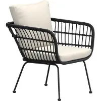 Ebuy24 Isola tuinstoel zwart.