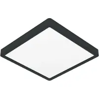 Eglo Plafonnière IP44 Fueva 6-Z vierkant - zwart - 29,5x29,5cm
