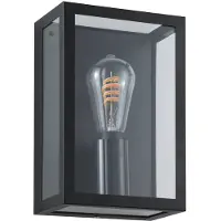 Eglo Wandlamp buiten Alamonte-Z, zwart, metaal, Modern, Wandlamp buiten