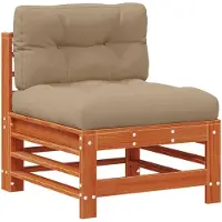 vidaXL Tuinstoel Midden Massief grenenhout Waskleur Bruin