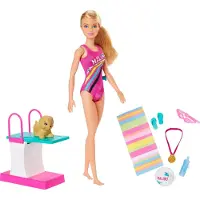 Barbie "Droomhuis Avontuur" zwemster pop
