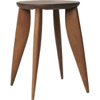Ferm Living Feve bijzettafel Walnoot, 42x42x45 cm